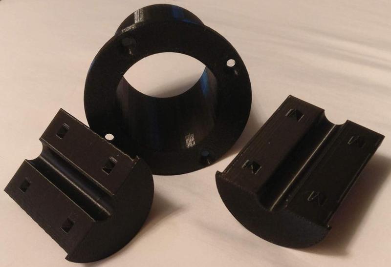 Cable guide for Ikea Lack enclosure V2 (with sabot)