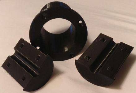 Cable guide for Ikea Lack enclosure V2 (with sabot)