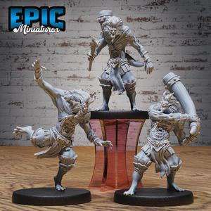 Oni Beast Warrior Set ‧ DnD Miniature ‧ Tabletop Miniatures ‧ Gaming Monster ‧ 3D Model ‧ RPG ‧ DnDminis ‧ STL FILE