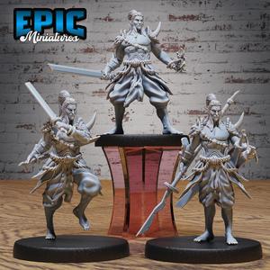 Oni Adventurer Set ‧ DnD Miniature ‧ Tabletop Miniatures ‧ Gaming Monster ‧ 3D Model ‧ RPG ‧ DnDminis ‧ STL FILE
