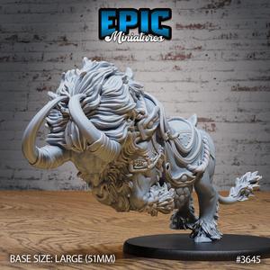Devilhorn Bull Mount Attack ‧ DnD Miniature ‧ Tabletop Miniatures ‧ Gaming Monster ‧ 3D Model ‧ RPG ‧ DnDminis ‧ STL FILE