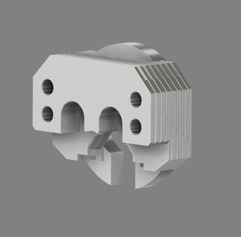 Finned Superflux block for xr rails