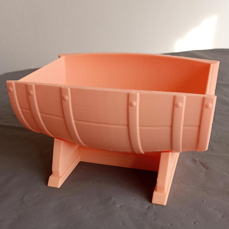 wood barrel flower pot/holder/bowl/ home decor