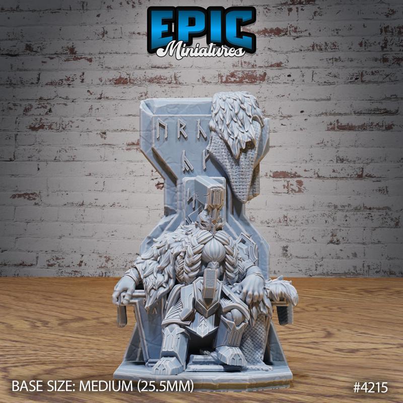 Cursed Dwarf Lord Rule ‧ DnD Miniature ‧ Tabletop Miniatures ‧ Gaming Monster ‧ 3D Model ‧ RPG ‧ DnDminis ‧ STL FILE