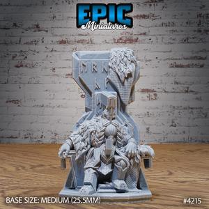 Cursed Dwarf Lord Rule ‧ DnD Miniature ‧ Tabletop Miniatures ‧ Gaming Monster ‧ 3D Model ‧ RPG ‧ DnDminis ‧ STL FILE