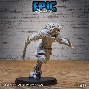 Rakshasa Saber ‧ DnD Miniature ‧ Tabletop Miniatures ‧ Gaming Monster ‧ 3D Model ‧ RPG ‧ DnDminis ‧ STL FILE