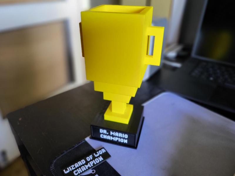 Pixel Trophy with custom text
