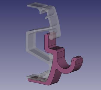 Coat hanger for IKEA Aluminium Rail