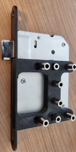 Doorhandle hole template