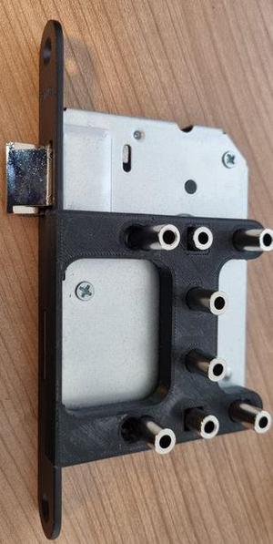 Doorhandle hole template