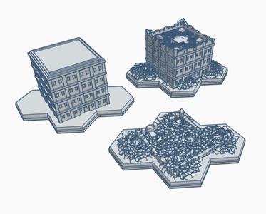 Modern Building with Hex Base 1 Three Stage Bundle Pack