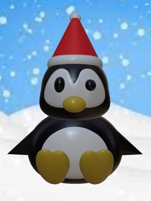 Christmas little penguin