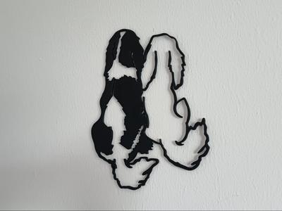 Wanddekoration Dog friendshipWalldeco