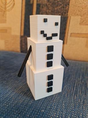 Minecraft Snow Golem (piggy bank) moving hands