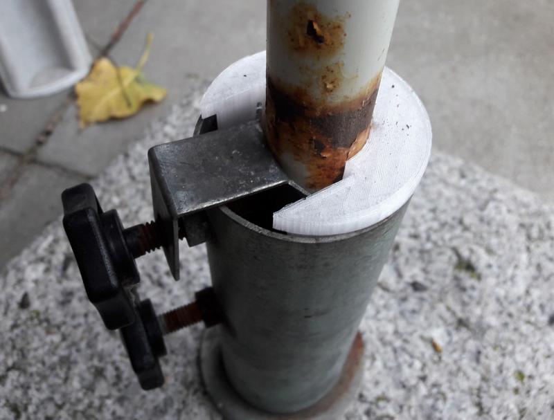 Customizable parasol stand adapter