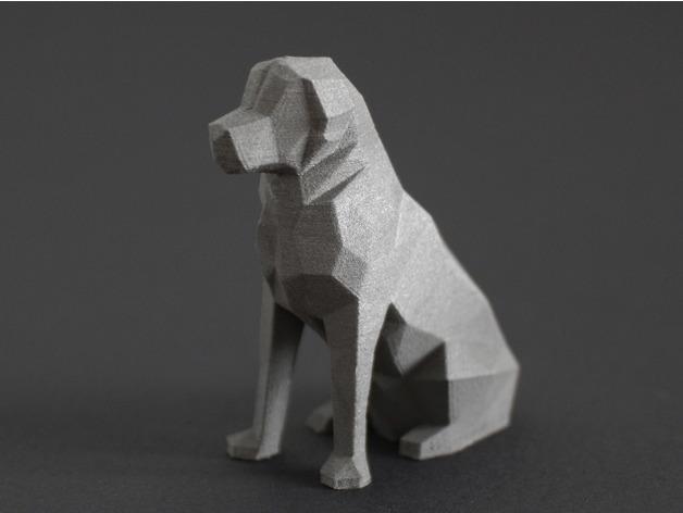 Low Poly Golden Retriever - Beto