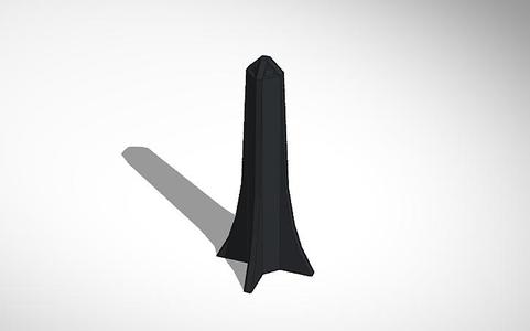 Low poly rocket