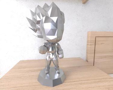 Vegeta chibi lowpoly