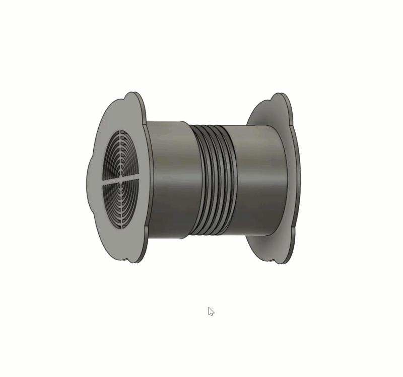 Desiccant Container for inside filament spool