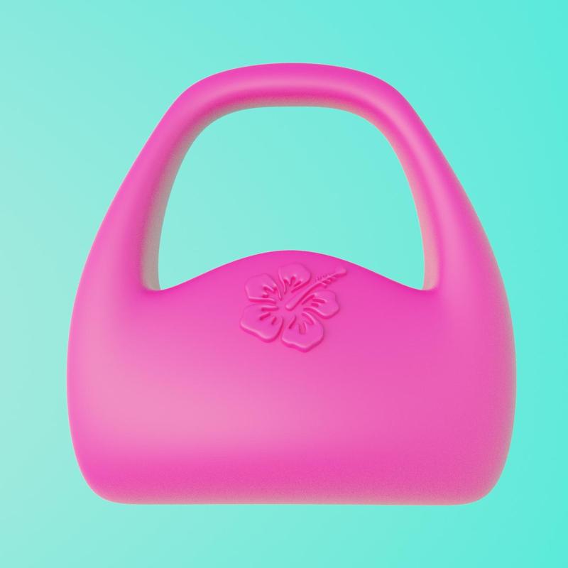 Hibiscus Flower Handbag - fashion summer bag