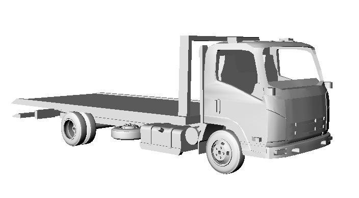 CHEVROLET NPR LOW BED MOBILE CRANE