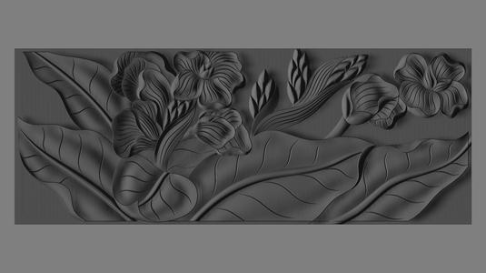 flower stl cnc design