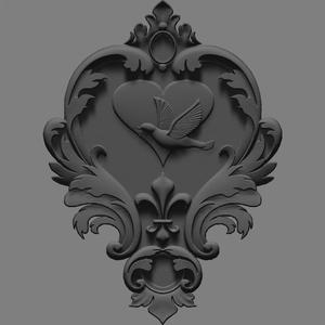 flower stl cnc design