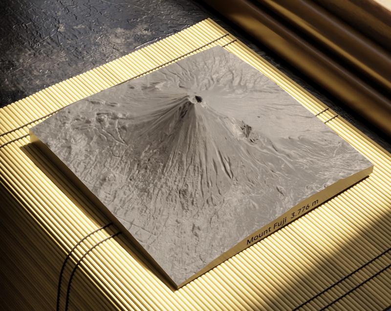 Mount Fuji Topography Model