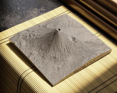 Mount Fuji Topography Model