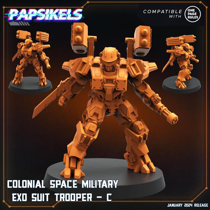 COLONIAL SPACE MILITARY EXO SUIT TROOPER C