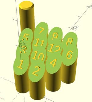 Simple Molkky playset