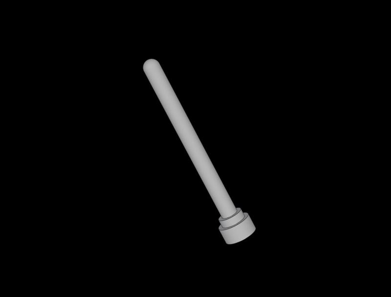 Lego Compatible (3957.dat) Antenna  4H with Rounded Top