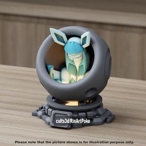 Glaceon in healing machine pods from pokemon