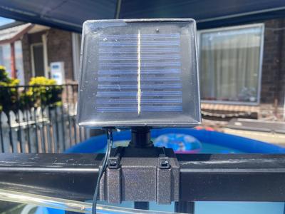 Solar garden lighting bracket