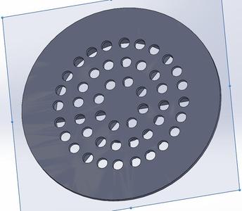 Bathroom drain cover - reinforced