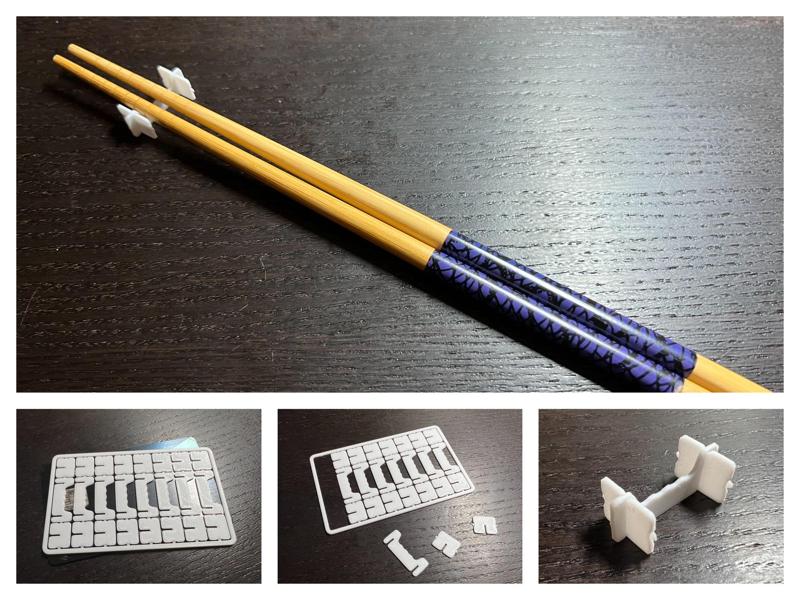 On-the-Go Instant Chopstick Holder - 8 in 1 Credit Card Size Fits in Wallet