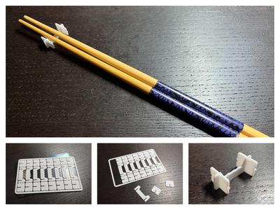 On-the-Go Instant Chopstick Holder - 8 in 1 Credit Card Size Fits in Wallet