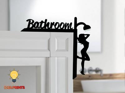Room door trim corner - Bathroom #2