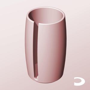 CR68-140-S Slotted Modular Stacking Storage Boxes | Printable Objects - Infinite Containers | stl file for 3d printing