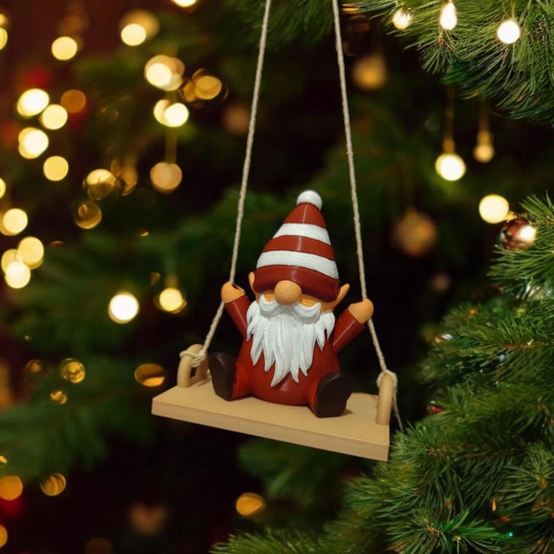 Cute Swinging Gnome
