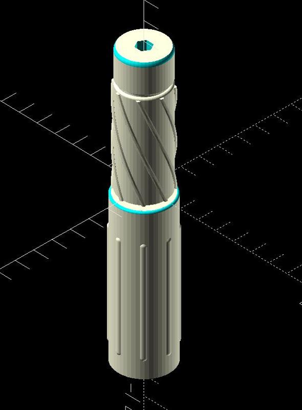 XT-40, a Parametric Hex Bit Grip
