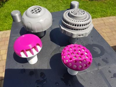 Bestway pump input/output covers
