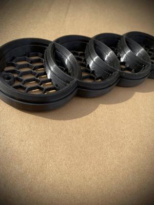 Honeycomb style modular  Audi front grille embleme