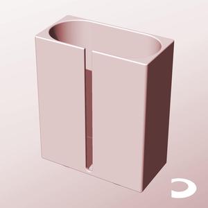 CX68-180-SB Slotted Modular Stacking Storage Boxes | Printable Objects - Infinite Containers | stl file for 3d printing