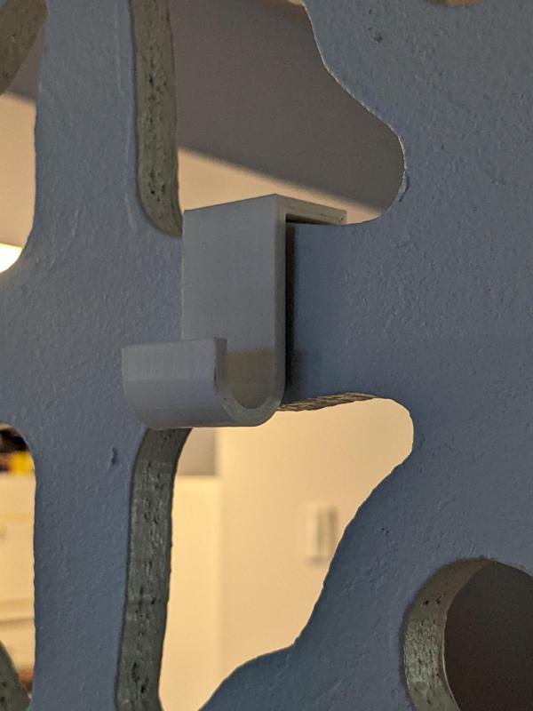 Hook for 14mm thick wall
