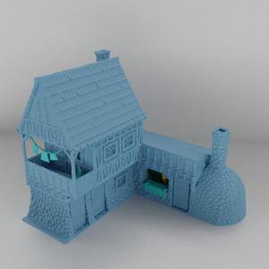 Medieval Bakery  25 mm Tabletop Terrain