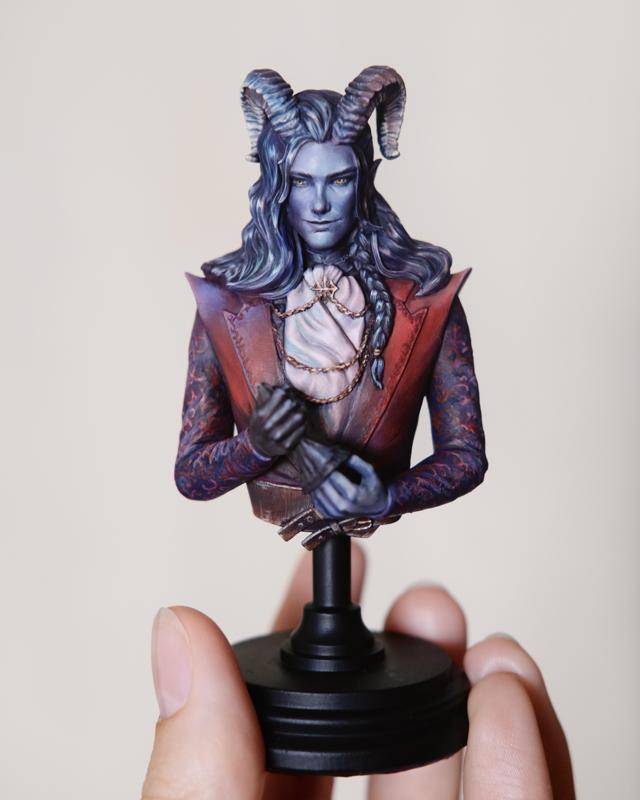 Aristocrat tiefling bust