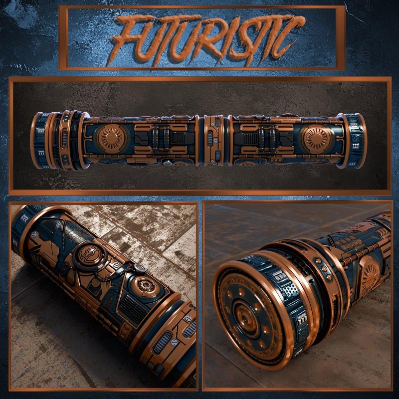 Epic Playmat tubes: Futuristic Theme