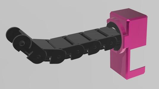 Drag chain connector for Biqu B1 bed cable