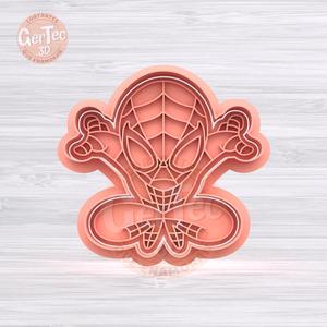 SPIDERMAN Cookie Cutter with Stamp / SPIDERMAN Cookie Cutter